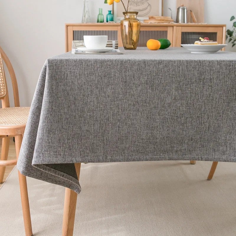 Bluejw Linen Tablecloth - Wrinkle and Stain Resistant Washable Table Cloth for Kitchen Dining THigh Quality Nordic Coffee Table Cloth - Image 1
